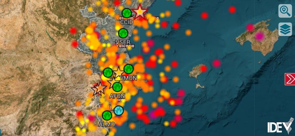 Nueva herramienta web para visualizar los eventos sísmicos en la Comunitat Valenciana